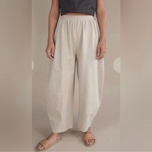 Ilana Kohn Light Beige Wide-Leg Pants
